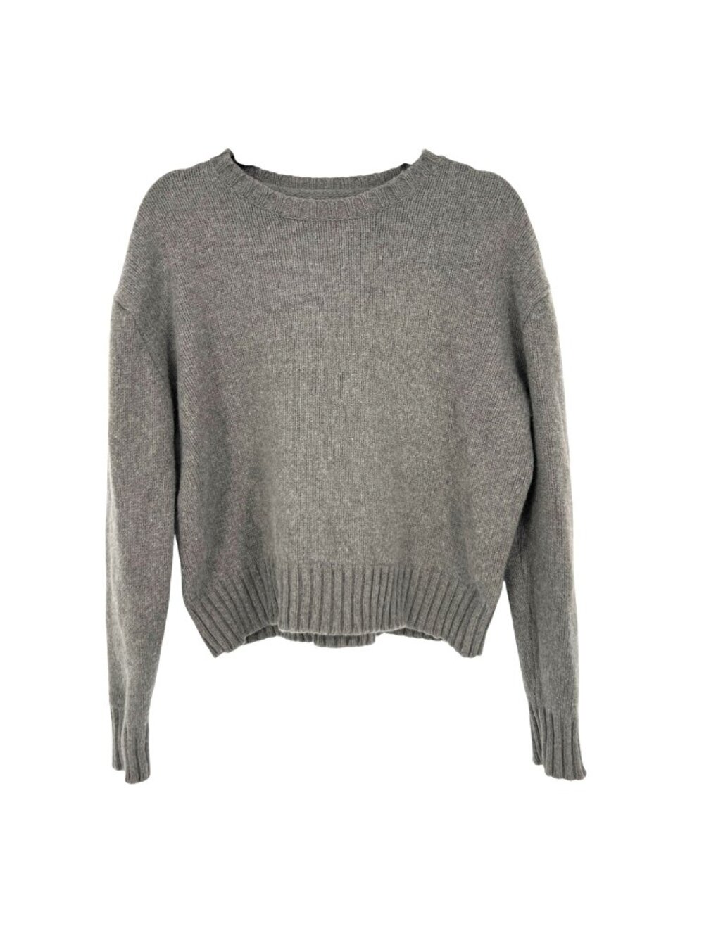 Polo Ralph Lauren Gray Wool Blend Crewneck Sweater Size Large Quiet Luxury